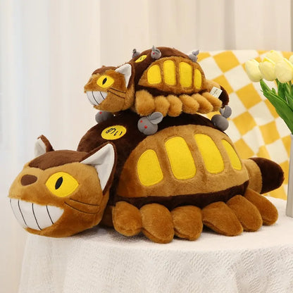 Hot 30-40cm Animation Bus Totoro Anime Peripheral Doll Soft Plush Animal Toys Stuffed Totoro Bus Kids Xmas Birthday Gift