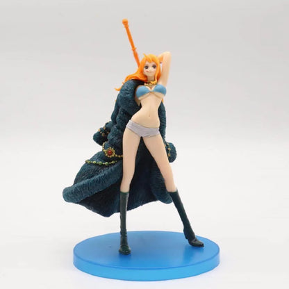 20th Anniversary One Piece Anime Figure Blue Ver.Luffy Zoro Chopper Sanji Robin Franky Usopp Nami Brook Action Figure Model Toy