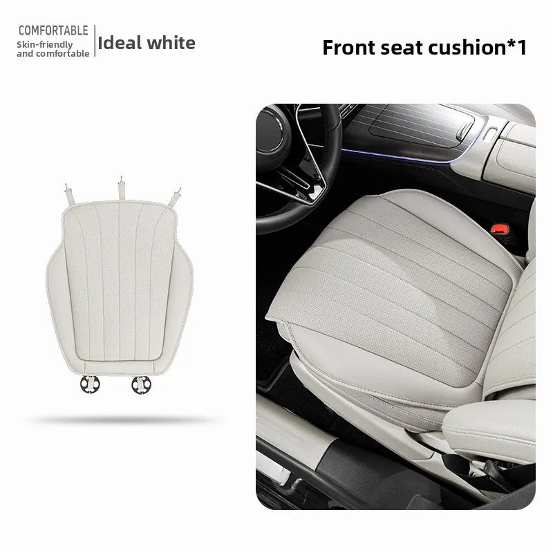 Luxury Sedan SUV Universal Nappa Leather Car Seat Cover Comfortable Memory Foam Perforated Leather Cushion Car Seat Protection