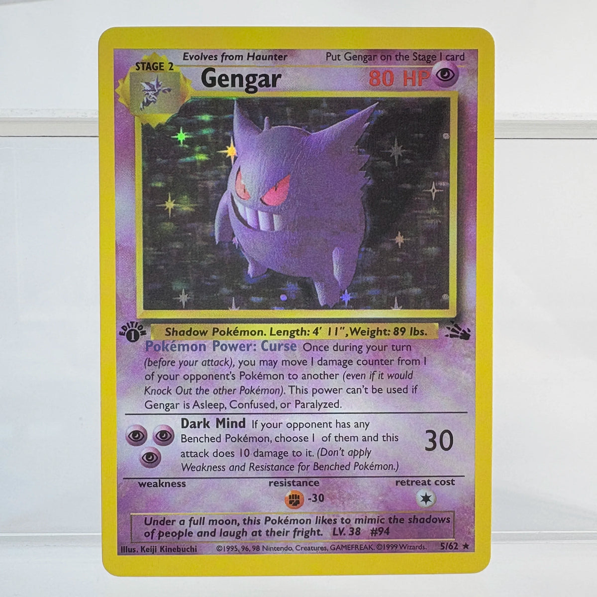 PKM Foil Proxy Card GENGAR&MIMIKYU GX DARK GENGAR Hobbies Game Collection Battle The best gift PTCG Card