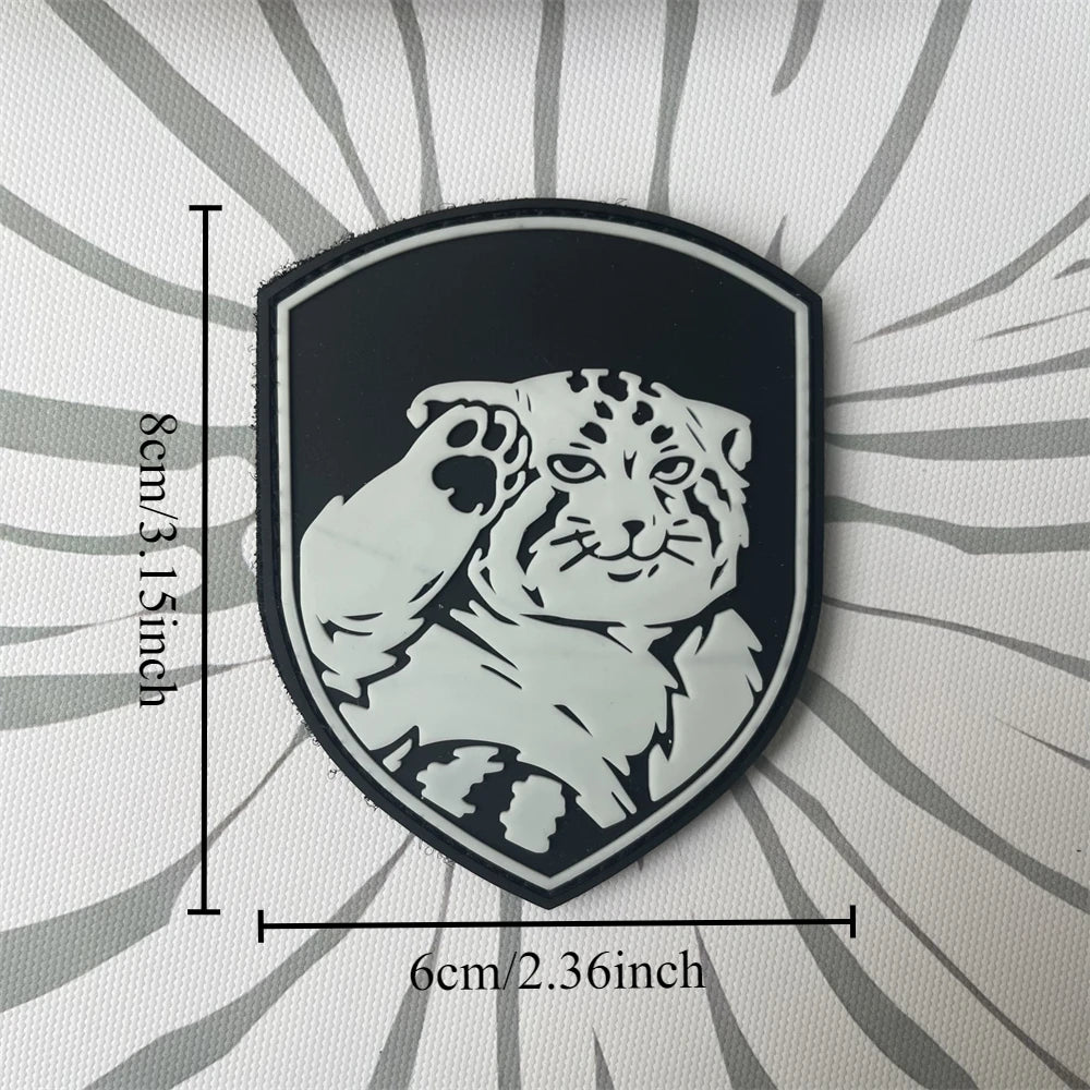 Manul Manulization PVC Hook and Loop Patches Tactical Morale Badge Military Armband Backpack Stickers