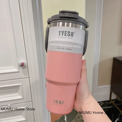 TYESO Coffee Cup Thermos Bottle Stainless Steel Vacuum Thermal Insulated Mug Cold And Hot Travel Mug Vacuum Flask Water Bottle