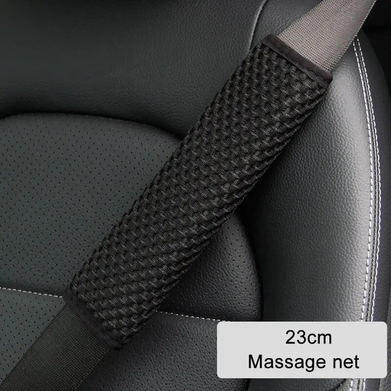 Car Seat Belt Shoulder Guard Padding Pad Four Seasons Massage Net Lengthened 23cm 30cm 50cm 75cm Car Interior Accessories