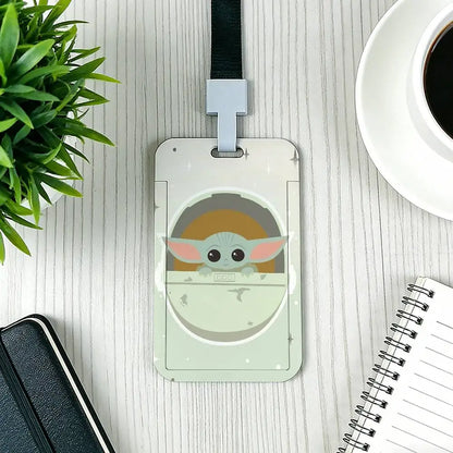 Cartoon Star Wars War Yoda Card Holder Employee Card Cover Lanyard Work Business ID Badge Holder Name Tag Cards Case