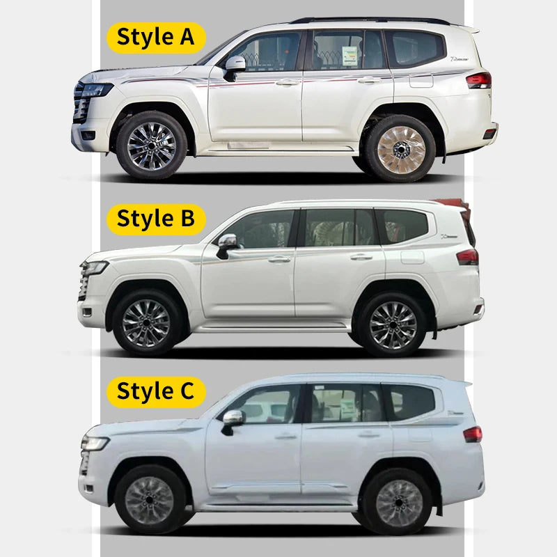 For Toyota Land Cruiser 300 LC300 2021-2027 Body Side Waist Line Decal Stripe Sticker Exterior Styling Upgrade Parts