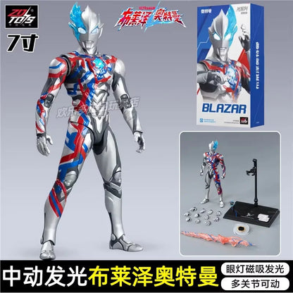 ZD TOYS Genuine Ultraman Light Series Zero，Ultraman Belial，Ultraman Tiga，Jack Armor Collectibles of Finished Movable Model Toys