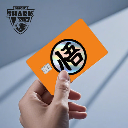 Magic Shark Goku Vegeta Cool Shinny Holographic Laser Credit Debit Card Sticker Film Front Skin Cover