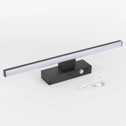 Rechargeable Battery LED Wall Light With Touch Switch Dimming Bedroom Bedside Wall Lamp Aluminum Iron Type-C DC5V Night Light
