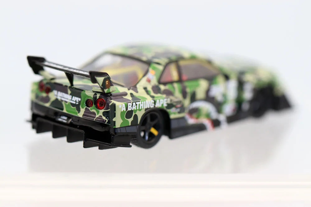 MiniGT 831 1/64 Scale ‌LB-ER34 LBWK A Bathing Ape Crossover Diecast Alloy Toy Car Models for collection Gift