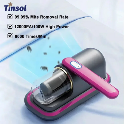 8000Pa Cordless Handheld Vacuum Cleaner Mite Remover USB Rechargeable Portable Bedding Cleaner Household Robot Mite Cleaner