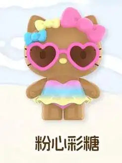 New Hello Kitty Swimsuit Party Series Blind Box Cute Mini Beans Doll Car Dashboard Figurine Ornament Surprise Box Birthday Gift