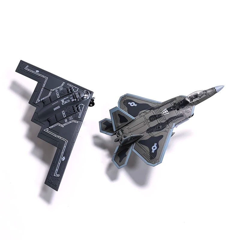 DIY Assembled Building Block Military Model Toys F14 Tomcat Su35s F-22 Stealth Fighter B2 Aircraft Multi-Purpose Fighter for Gif