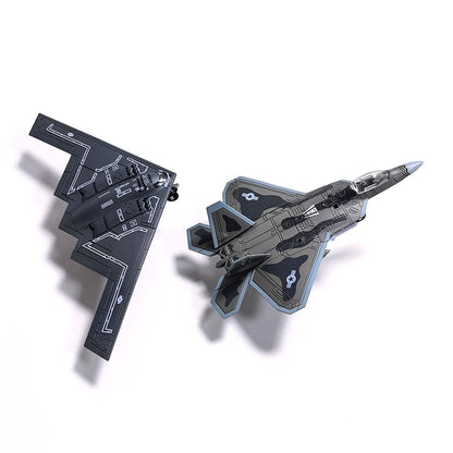 DIY Assembled Building Block Military Model Toys F14 Tomcat Su35s F-22 Stealth Fighter B2 Aircraft Multi-Purpose Fighter for Gif