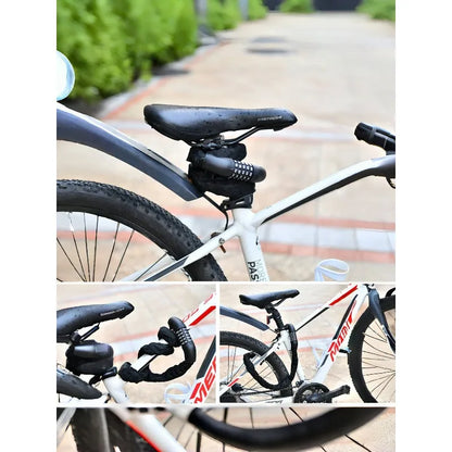 Motorcycle Chain Lock Electric Vehicle Anti-Theft 5 Digit Code Combination Security Lock Mount Bike Iron Chain Lock