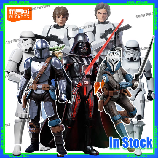 In Stock New Arrival Blokees Star Wars Luke Skywalker Imperial Stormtrooper Action Figure Assembly Model Toy Collectible Gift