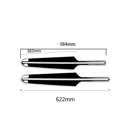 for Porsche MACAN 2014-2018 2019 2020 2021 Door Panel Decal Decoration Cover Trim Sticker Car Exterior Accessories ABS Black