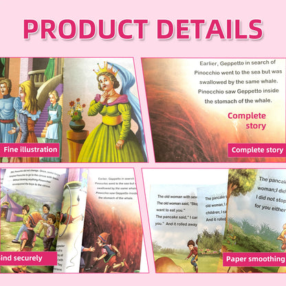 Set of 8 English Storybooks, Ages 3-6, Promote Parent-Child Bond, Boost Imagination, Early Learning, Educational Gift