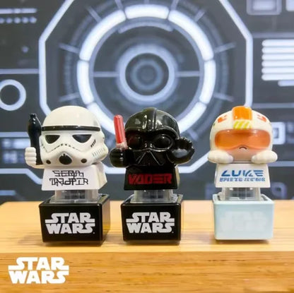 In Stock Star Wars Genuine Keycaps Blind Box Boba Darth Stirmtroopiy Luke R2 D2 C 3po Anime Figures Desktop Trendy Toys Gifts