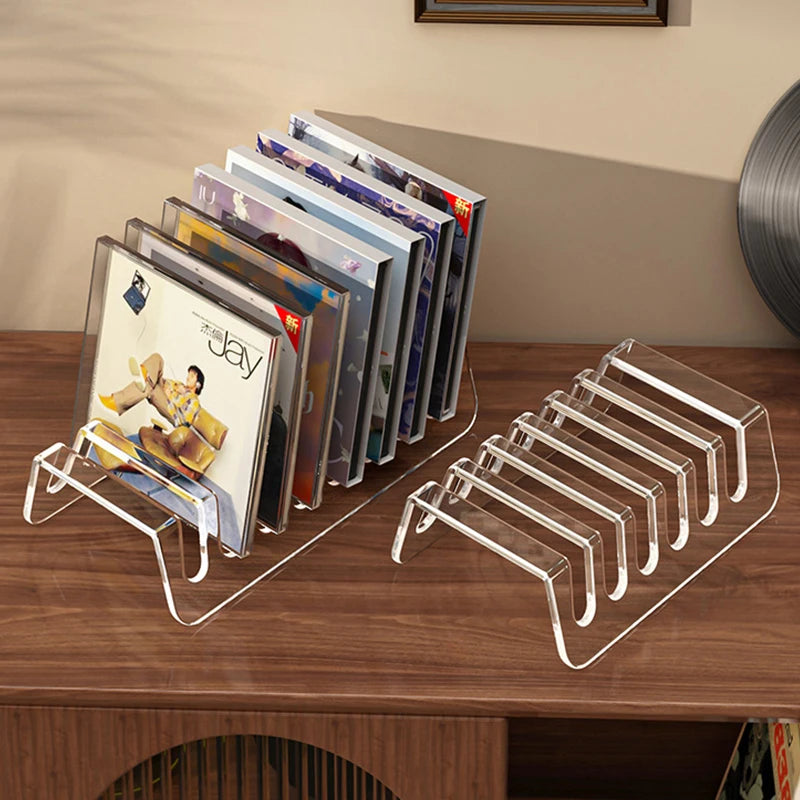 Hot Sale CD Rack,Album Display Rack,Transparent Storage Rack For Records,And Tapes,Multifunctional Counter Display Rack