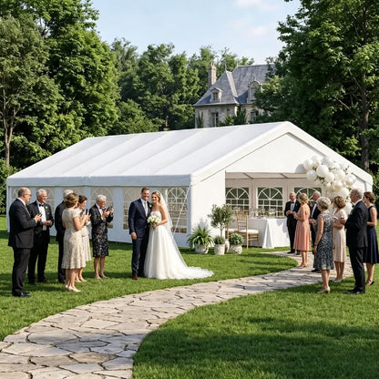 Custom Outdoor A‑Frame Shelter Tent, Stable Frame Structure Marquee, Waterproof Event Tent for Wedding Ceremony, Exhibition
