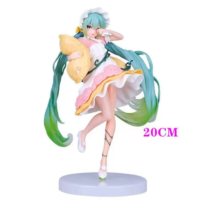 Anime Figure Wedding Dress Action Figures Kawaii Swimsuit Vocaloid PVC Collectible Model Toys Girl Gift