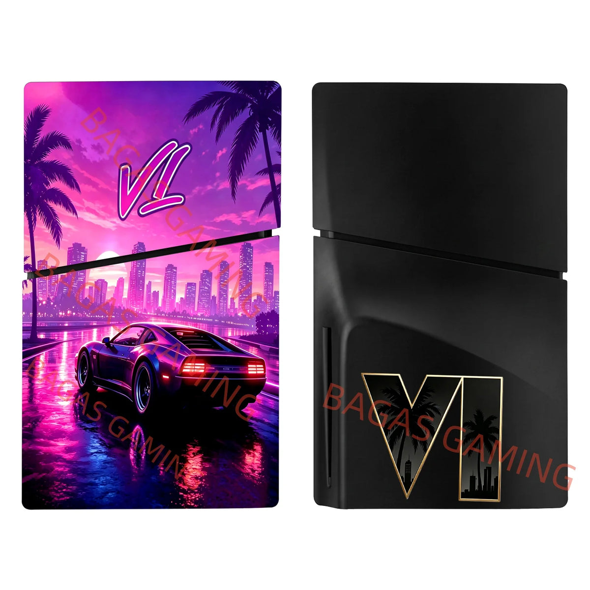 New GT Faceplate for PS5/Slim/Pro Disc Edition Anti-Scratch Case ABS Replacement Cover Skin for PS5 Console CD-ROM Accessories