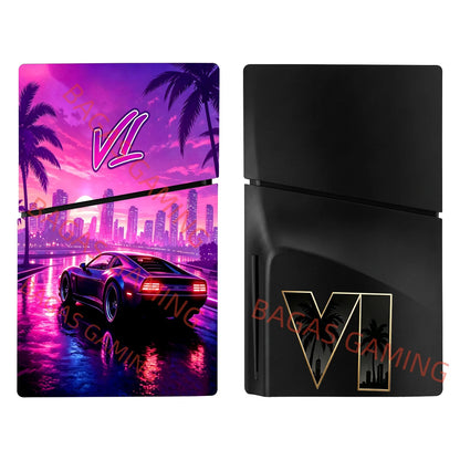New GT Faceplate for PS5/Slim/Pro Disc Edition Anti-Scratch Case ABS Replacement Cover Skin for PS5 Console CD-ROM Accessories