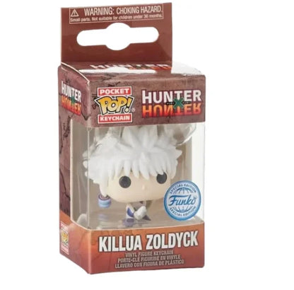 New FUNKO POP Pocket Keychain Hunter Killua Zoldyck PVC Action Figure Collection Model Bag Pendant Toys for Gifts