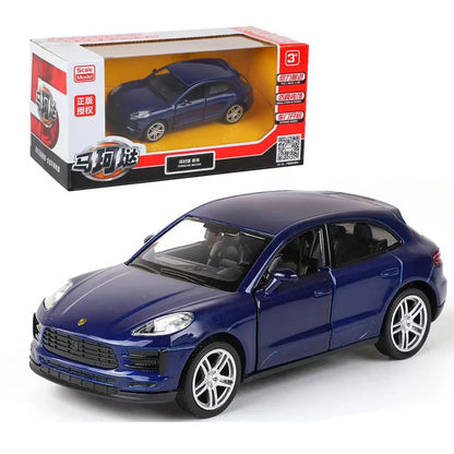 1:36 MACAN SUV High Simulation Alloy Diecast Car Model Toy With Pull Back For Children Gifts Toy Collection F244
