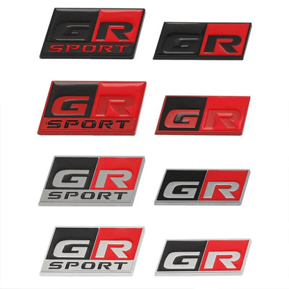 3D Metal Car Sticker Labeling Emblem Badge Decals For Toyota GR Sport C-HR RAV4 Corolla Yaris Camry Prado Prius Auto Accessories