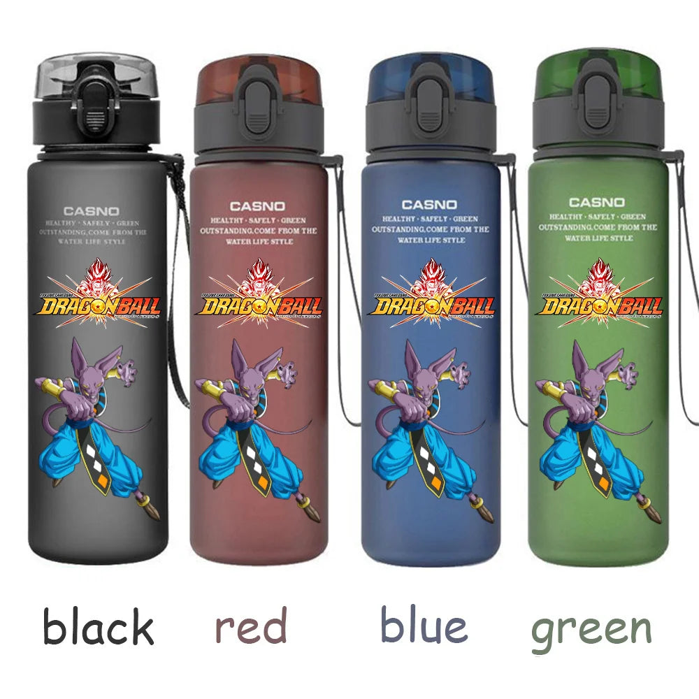 560ML Dragon Ball Water Cup Children Portable Plastic Goku Vegeta Bulma Cartoon Outdoor Large Capacity Sport Water Bottle Gift