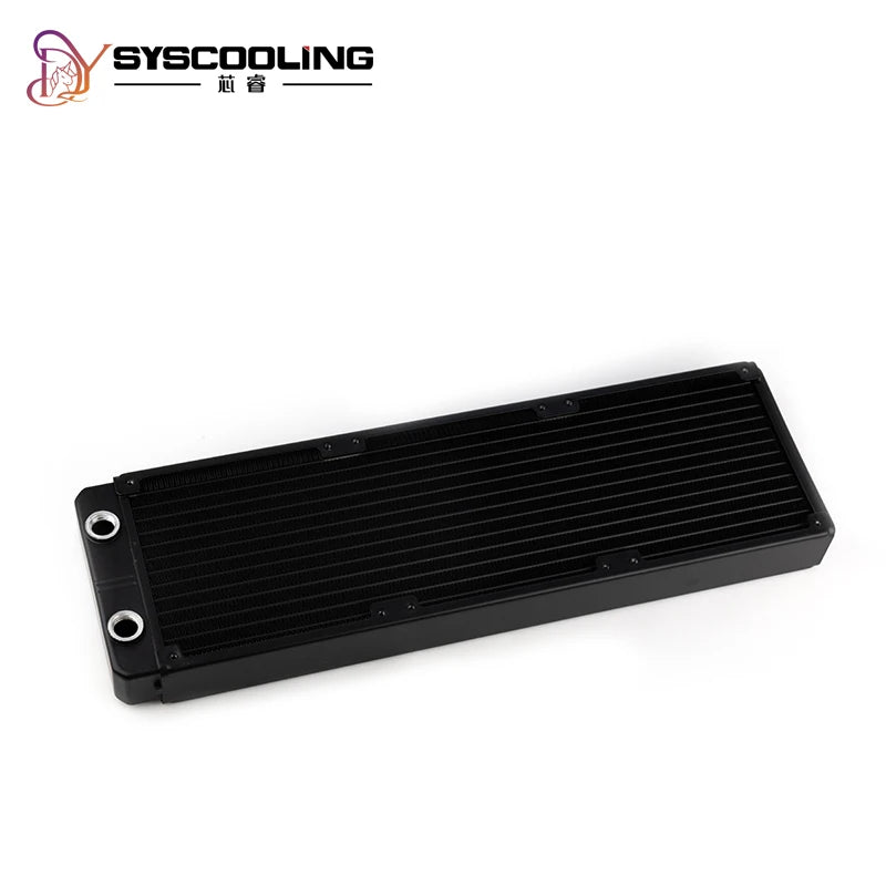 SysCooling 120/240/360mm Aluminum Water Cooling Radiator 35mm Thick 13 Waterways PC Liquid Cooler Heat Exchanger
