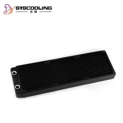 SysCooling 120/240/360mm Aluminum Water Cooling Radiator 35mm Thick 13 Waterways PC Liquid Cooler Heat Exchanger