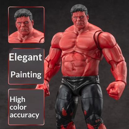 Genuine ZD Toys Red Hulk Action Figure Marvel Legends Bruce Banner Figure Collectible Model Decorate Toy Birthday Gift