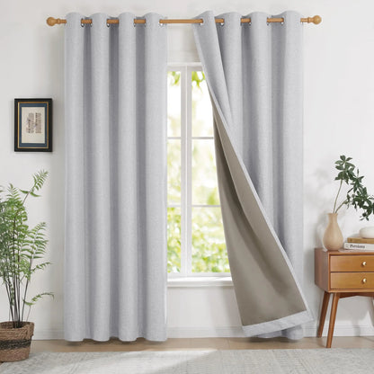 350cm Height Custom Made 100% Blackout Curtains Extra Long Noise Reducing Curtains Bedroom Living Room Curtains