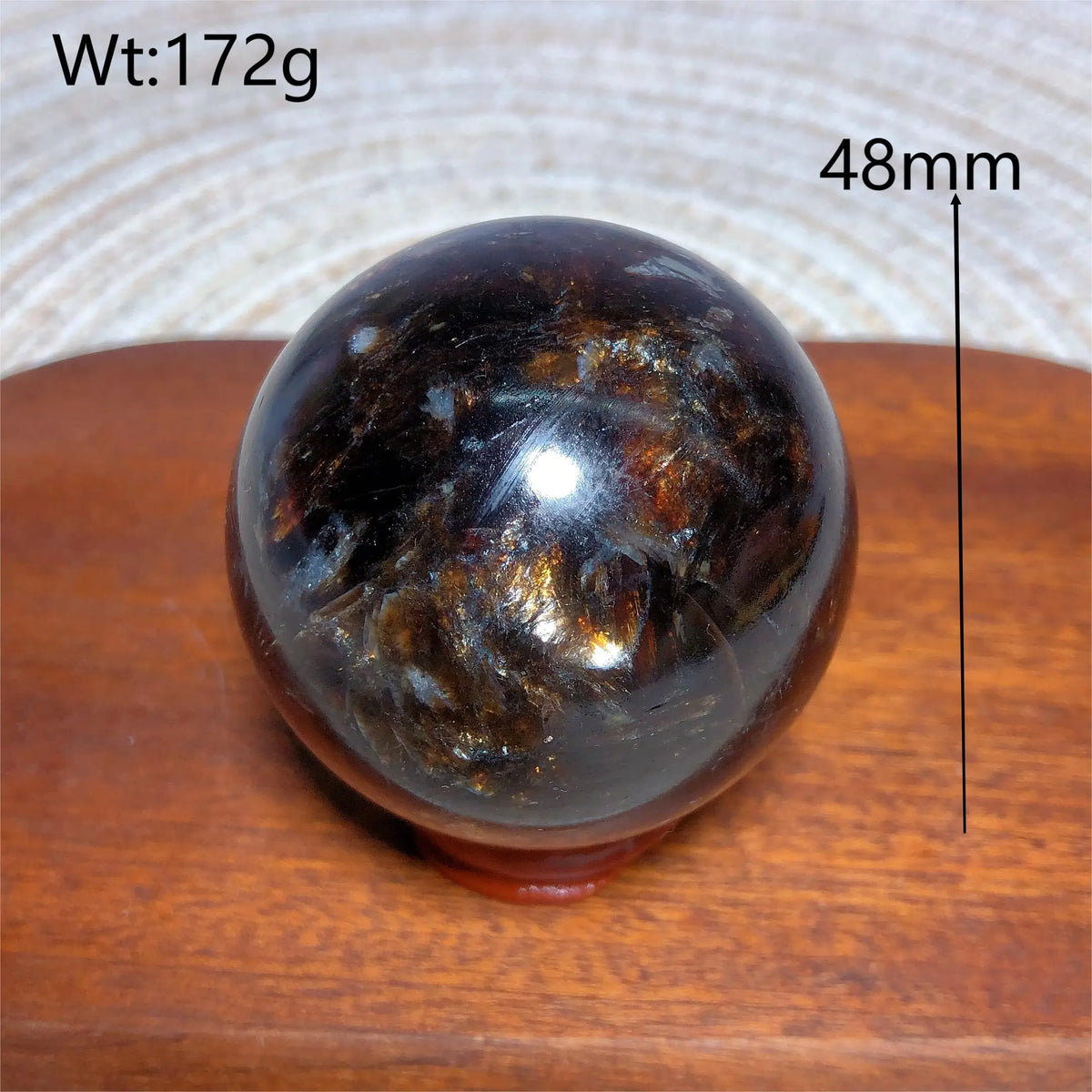 Natural Crystal Phlogopite Golden Flashy Mica Sphere Painting Gemstones Mineral Energy Reiki Home Decorations Gift