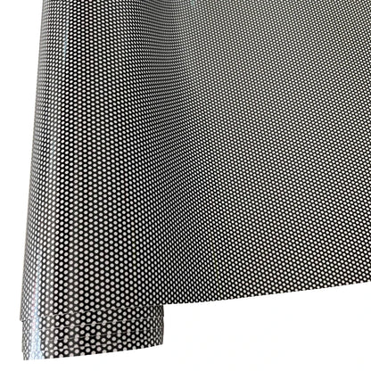 One-Way Perforated Black Vinyl Privacy Window Film Adhesive Glass Wrap Roll