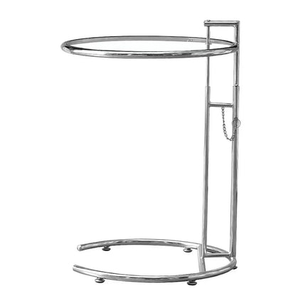 Transparent Glass Table Creative Lift Coffee Table Simple Sofa Table Nordic C-shaped Tables Geometric Round Tables