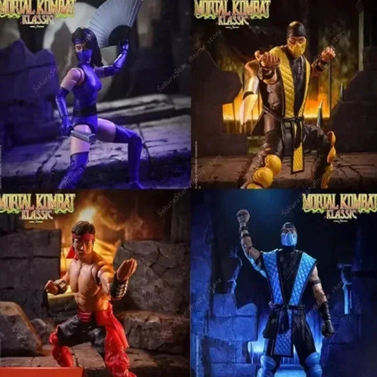 【In Stock】Mortal Kombat Spawn Sub Zero Scorpion Kitana Liu Kang 7 Inch 17cm Articulated Action Figure Collectible Game Model Toy
