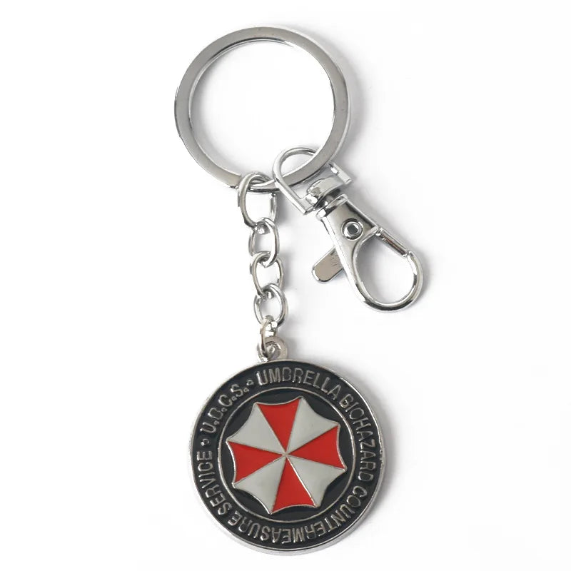 Resident Evil Metal Keychain Necklace Series STARS Badge Pendant 2026 Umbrella Corporation Cosplay Accessory Gift Collectible