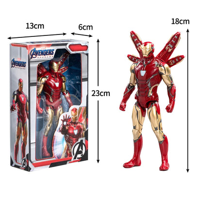 18CM Avengers Legends Figure ZDTDS Original Toy Set Spider Captain Miles Morales Thanos Ghost Iron Man Hulk Box Thor Falcon Doll