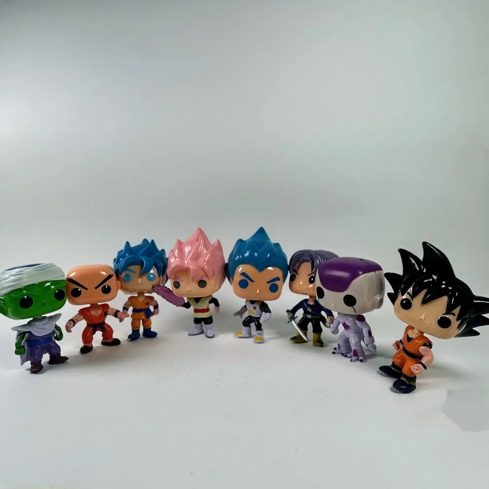 8 Styles Dragon Ball Funko POP Figures Goku Black Rose Piccolo Trunks Collectible Anime Desktop Decor Gift