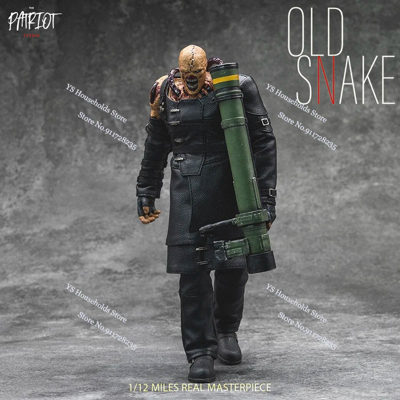 Patriot Studio 2 Versions 1/12 Classic Tracker Old Snaker Scar Face Monster Mutant Action Figure Collection Game Fans Gifts