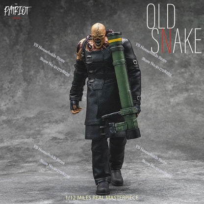 Patriot Studio 2 Versions 1/12 Classic Tracker Old Snaker Scar Face Monster Mutant Action Figure Collection Game Fans Gifts