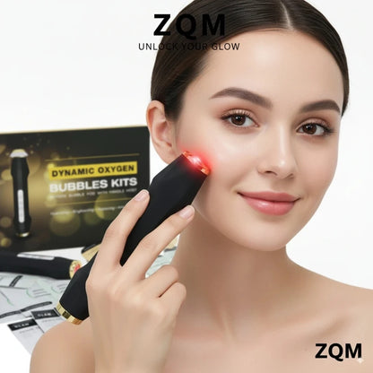 Facial Oxygen Bubble Machine Ultrasonic Cleanser LED Massage Skin Rejuvenation Hydrating Brightening Device