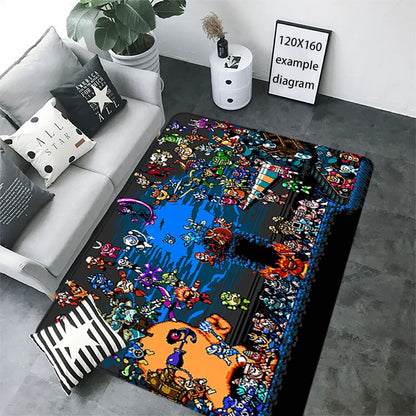 Interior Floor Mat Doormat Mega Man X8 Rockman Non-slip Foot Rug for Entryway Kitchen Carpet Bedroom Bedside Mats Home Decor