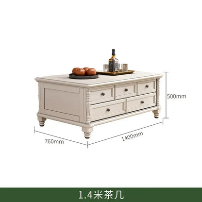 F150 Quality Arabic Luxury Coffee Tables White European Dining Living Room Coffee Tables Nordic Vintage Mesa De Centro Sala Furn