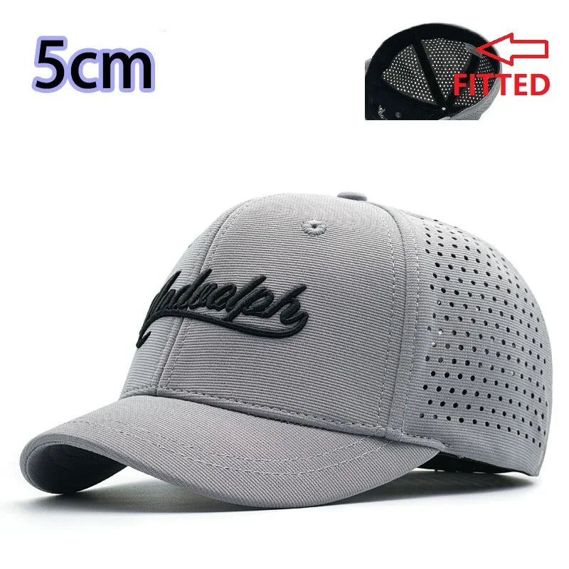 Back Closed Baseball Caps for Men and Women, Big Head and Small Head Hat, High Quality Headwear