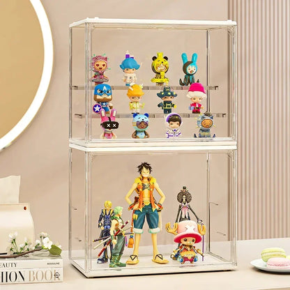 Acrylic Showcase Clear Display Stand For Collectible Figures And Blind Box Toys