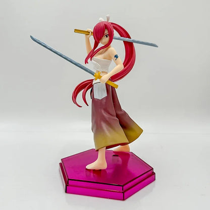 FAIRY TAIL Lucy Heartfilia Anime Girl Figure Erza Scarlet/Natsu Dragneel/Mirajane Strauss Action Figure Model Doll Toys Gifts